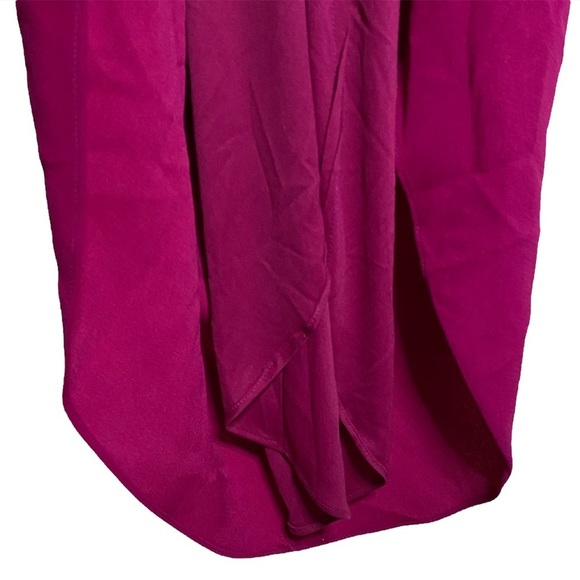 Aqua Formal Strapless Faux Wrap Gown Sweetheart Neckline High Low Hem Pleated 0 - Picture 7 of 15